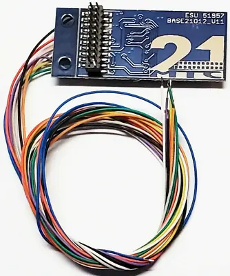 ESU 51957 ~ 21 Pin 21MTC Adapter Board 3 ~ 200mm Wires & Amplifier ~ 8 Outputs • $17.23