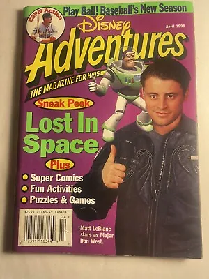 Disney Adventures Magazine April 1998 Lost In Space Buzz Lightyear Matt LeBlanc • $5.90