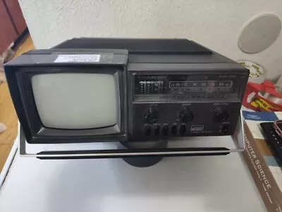 Vintage Montgomery Ward Portable TV AM/FM Radio  Untested  • $40