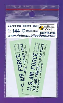 Mark I Decals DMK144106 1:144 DMK144106	USAF Lettering - Blue 2 Sets				Letter  • £2.88