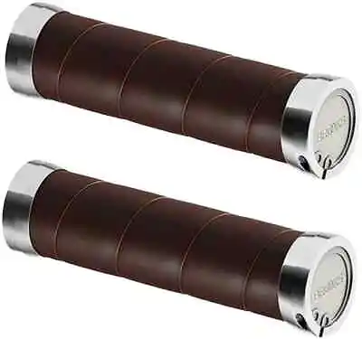 Brooks Slender Leather Bicycle Grips Brown  Both Sized At 130 Mm • $79.50
