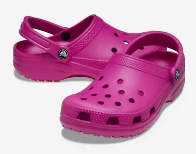 Crocs Classic Clogs Sandals Fuchsia Fun Multiple Sizes • $42