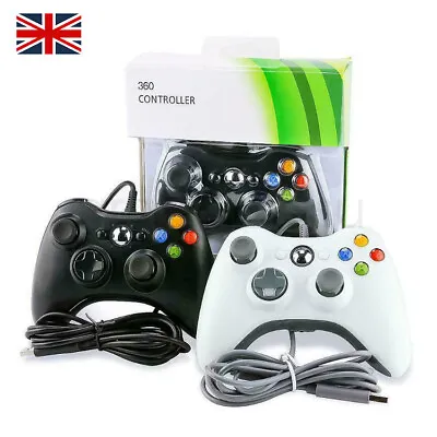 Boxed White&black Brand New USB Wired Controller Suitable For Xbox360pcs Windows • £11.99