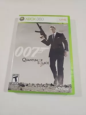 007: Quantum Of Solace (Microsoft Xbox 360 Live 2008) Manual Included • $11