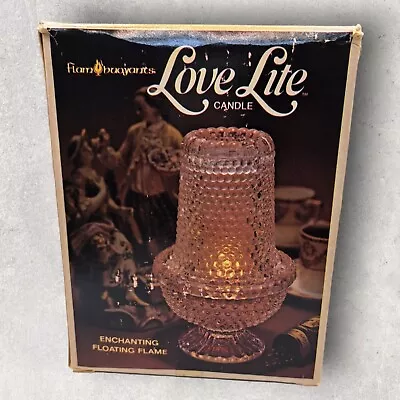 Vtg Flam Buoyants Fairy Lamp Love Lite Oil Lamp Candle Holder MCM 1978 • $21.50