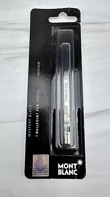 Mont Blanc Ballpoint Pen Refill Medium M Mystery Black 107865 NEW • $16.95