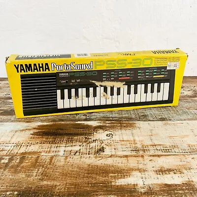 Yamaha PortaSound PSS-30 Electronic Keyboard W/ Box And Manual - Tested & Works • $32.95