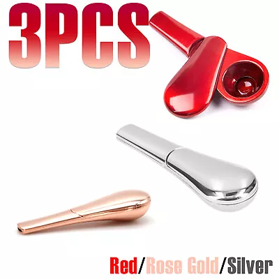 Portable Magnetic Metal Spoon Smoking Pipe 3PCS With Gift Box - FAST SHIP CN NEW • $16.63