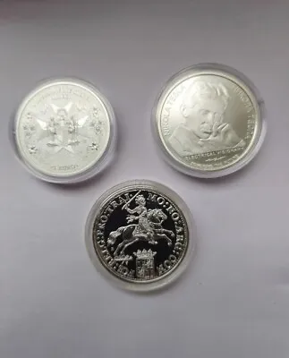 1oz Silver 2023 Coins...Tesla Silver-rider Malta Germania 0.9999 Fine • £40