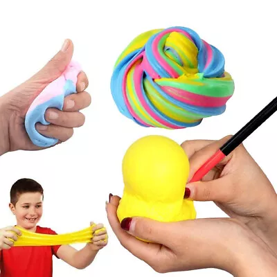 Art Craft Non Stick For Kids Fluffy Slime Kit Sensory Gifts Soft Butter DIY • $11.66