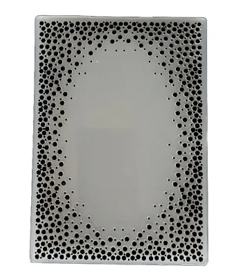 Embossing Folder - 6  X 4  - OVAL FRAME - Small Hexagons - - Crafts - Border • £4.25