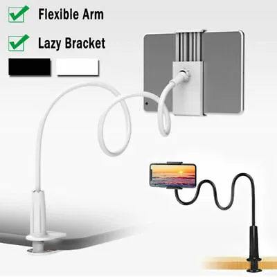 Long Arm Bed Desk Lazy Phone Holder Mount Stand 360 Flexible Universal For IPad • $7.99