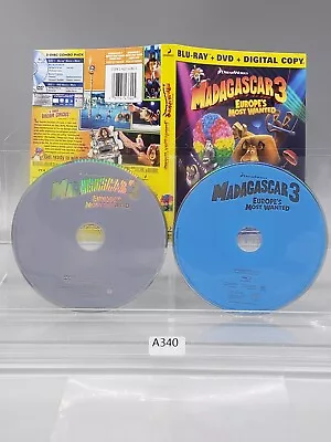 Madagascar 3: Europes Most Wanted (Blu-ray/DVD) No Case No Tracking • $4.99