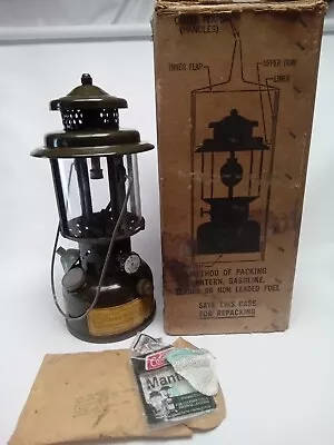 Vintage 1966 Us Army Vietnam Military Coleman Gasoline Lantern In Original Box • $125