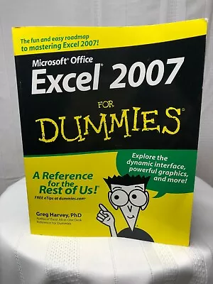 Microsoft Office Excel 2007 For Dummies By Greg Harvey PhD • $3.75