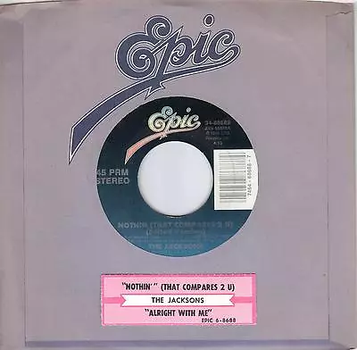 MICHAEL JACKSON  Nothin That Compares 2 U  45 With Jukebox Tab  THE JACKSONS • $4.99