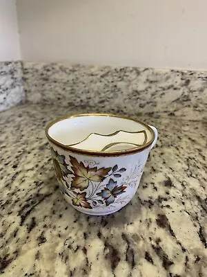 Vintage Porcelain Mustache Tea Cup Fall Leaves • $18