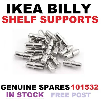 101532 IKEA BILLY SHELF SUPPORTS PINS FIXINGS PEGS METOD UTRUSTA Original Spares • £14