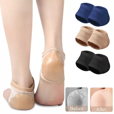 Silicone Moisturising Gel Heel Socks Blister Protection Pain Relief Crack Heel C • $2.99