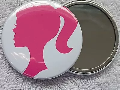 Hand Mini Small Pocket Round Cosmetic Makeup Compact  Portable Mirror Barbie • $4.95