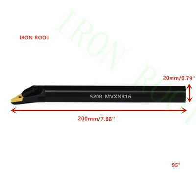 S20R-MVXNR16 CNC Lathe Internal Turning Tool Holder Boring Bar For VNMG16 Insert • $12.99