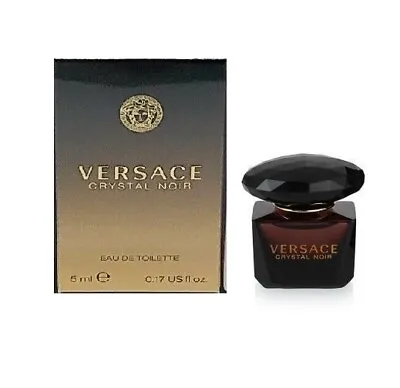 Versace Crystal Noir Women Mini Bottle 0.17 Oz 5 Ml Eau De Toilette Splash NIB • $10.55