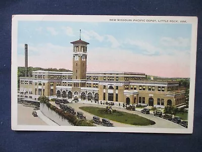 1910s Little Rock Arkansas New Missouri Pacific RR Train Depot Postcard • $9.99