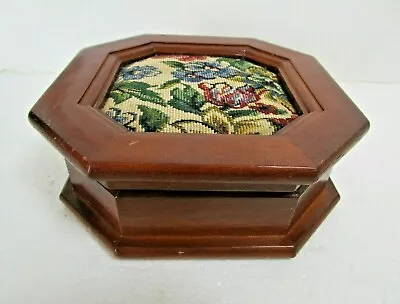 Mele All Wooden Jewellery Box Tapestry Lid 65in X 65in X 25 In • £9.50