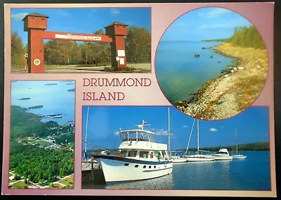 Views Of Drummond Island Fishing Boat Yachts Upper Peninsula Region Of Michigan • $3