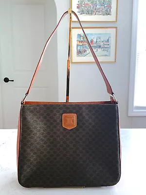 Celine Macadam Handbag Hobo Shoulder Bag Vintage Beautiful Condition • $425