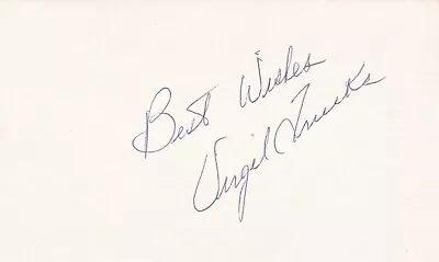 Virgil Trucks - Signed 3x5 - Deceased 2013 - Debut Date 1941 - Tigers • $0.99