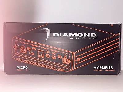 Diamond Audio MICRO5v2  5-Channel Motorcycle Boat Amplifier Audio Micro Amp • $524.99