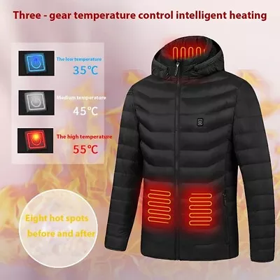 TENGOO HJ-15 Heated Jacket 15 Heating For Men Motorcycle - M • $60