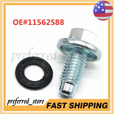 NEW 11562588 Oil Pan Drain Plug Bolt W/O-Ring For GM Chevrolet Buick Cadillac • $6.55