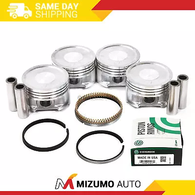 Pistons W/ Rings Fit 95-02 Mitsubishi Mirage 1.5L SOHC 12V 4G15 • $1099.95