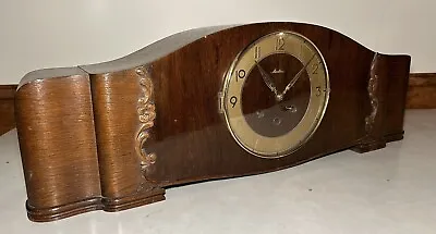 Large German Mauthe Art Deco MCM Westminster Chime Mantel Table Shelf Clock • $94.95