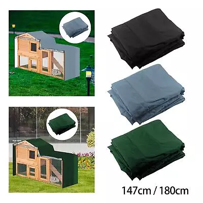 Rabbit Hutch Cover With Front Opening Window For Poultry Pet House Elevated • £22.16