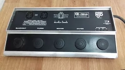 NJD Q-Pedal Disco Light/Lighting Foot Controller 4-Way/Chaser/Channel/Retro Band • £55