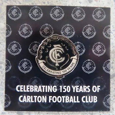 AFL Commemorative Badge/Pin: CARLTON (Blues) - Celebrating 150 Years • $19.95