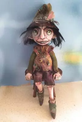 Cloth Folk Art Doll Pattern  Bob Goblin  By Susan Barmore • $12