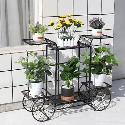 2022 Upgrade Flower Display Plant Stand Corner Shelf Storage Rack Indoor Outdoor • $39.92