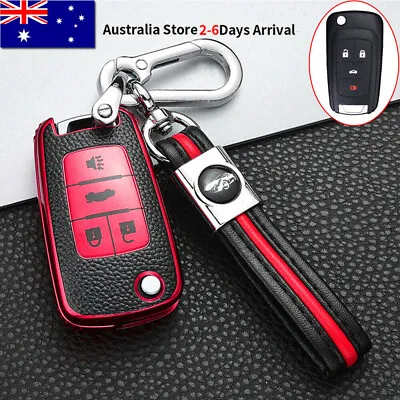 $26.99 • Buy FOR CHEVROLET CRUZE FLIP KEY COVER CASE FOR HOLDEN CRUZE FOR BUICK 4 BUTTON Red