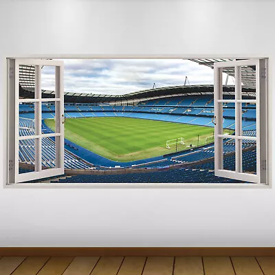 £24.99 • Buy EXTRA LARGE Manchester City Stadium Empty Football Vinyl Wall Sticker Poster