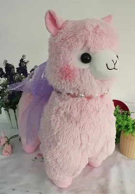 New Dreamy Alpacasso Alpaca Pink With Pearl Sheep Plush Toy Gift 18  • $22.92