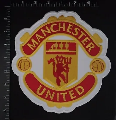 Huge Manchester United Team White Iron Or Sew On Embroidery  High Quality Patch  • $24.99