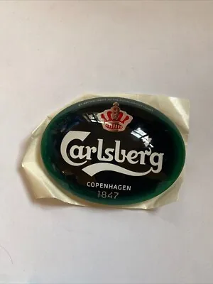 Carlsberg Oval Fisheye Badge Beer Pump Font Mancave Pub Bar Lager Ale • £5.99