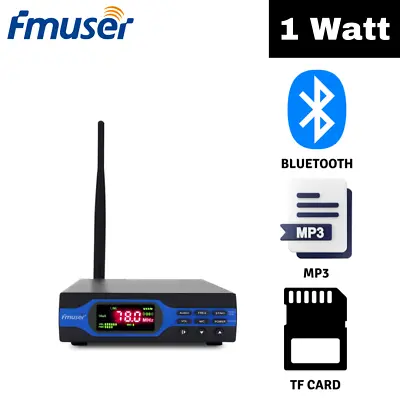 FMUSER 1W 1 Watt FM Transmitter For Broadcasting Radio Station With MP3 TF Card • $125