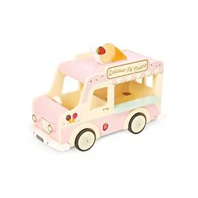 Le Toy Van - Wooden Doll House Dolly Ice Cream Van Play Set For Dolls Houses | • £49.99