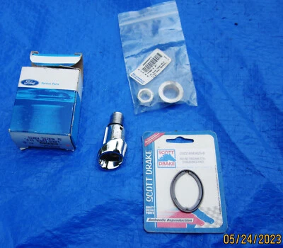 $15.66 • Buy NOS 1964-66 FORD MUSTANG TRUNK LOCK CYLINDER HOUSING W/ Scott Drake Supt  Parts