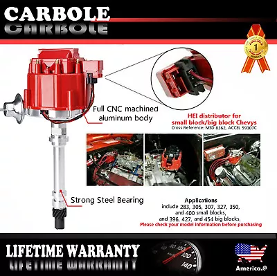 For MSD Chevy GMC 350 454 SBC BBC 65K 9000RPM Small Block Module HEI Distributor • $67.82